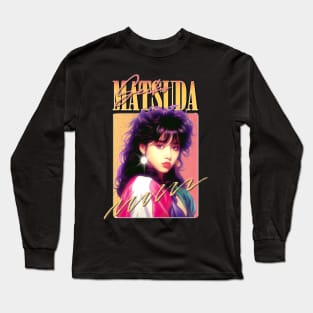 Seiko Matsuda --- Retro 80s Fan Art Design Long Sleeve T-Shirt